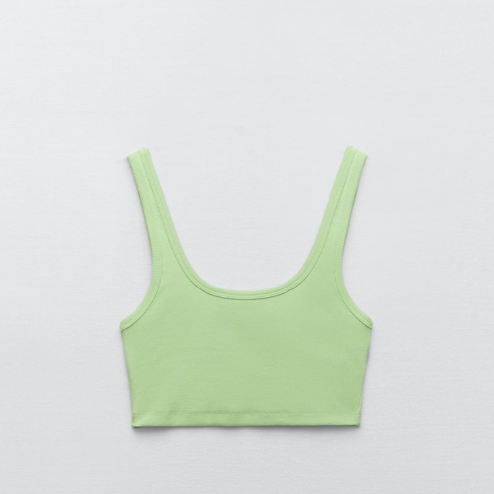 Zara Washed Effect Crop Top
